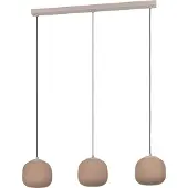 Eglo Cominio Hanglamp - E27 - 88,5 cm - Zandkleurig|Taupe - Glas