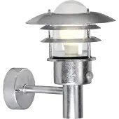 Nordlux Lønstrup 22 Verzinkt 71432031 Wandlamp met bewegingsmelder E27 Verzinkt