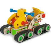 Eichhorn Constructor rupsgraafmachine bouwspeelgoed 170-delig FSC hout.