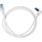 Goobay Netwerkkabel | Cat6a S/FTP | 0.25 meter (1x Haaks, Wit)