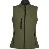 Sols Dames/dames Rallye Soft Shell Bodywarmer Jacket (Rood)
