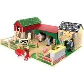 Tidlo Houten Boerderij Met Erf