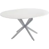 Vicco Eettafel Loyd Wit/Grijs 120 x 76.5 cm Uitschuifbaar, Model 51778