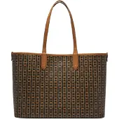 Fossil Schoudertas Shopper Williamson Tote Bag Brown Multi Bruine