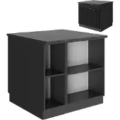 Vicco Fame-Line Keukeneiland – 90 cm met lade, zonder werkblad Zwart gestreept