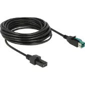 DeLOCK 85486 Zwart 5m PoweredUSB electriciteitssnoer