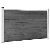 vidaXL Schuttingpaneel 180x105 cm HKC zwart