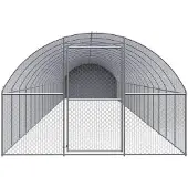 vidaXL Kippenren 3x20x2 m gegalvaniseerd staal