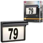 Paulmann 95388 4000870953884 Huisnummerlamp op zonne-energie 0.05 W Warmwit Zwart