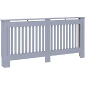 vidaXL Radiatoromsluiting, antraciet, 172x19x81,5 cm, MDF