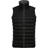 Sols Herengolf Gewatteerde Waterafstotende Bodywarmer/Gilet (Zwart)