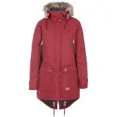 Trespass - "Clea" Parka, waterdicht, voor dames, model TP3067 (maat S), kleur: merlot