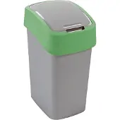 Curver Vuilnisemmer "FLIP BIN" 25 L zilver/groen