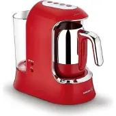 Korkmaz Aqua A862 - Turkse koffiezetapparaat - Volautomatisch - Rood - 700W