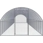 vidaXL Kippenren 3x20x2 m gegalvaniseerd staal