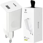 Baseus Mains Charger Charging Quick Charger USB 3.0 - white