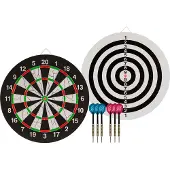 Abbey Darts Dartbord Set - Flock II - Incl. 6 dartpijlen - diameter 45 cm