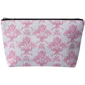 Juleeze Toilettas Dames 26x6x16 cm Wit Roze Kunststof Bloemen
