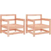 vidaXL Tuinstoelen 2 st massief douglashout