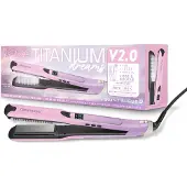 Saint Algue Steam Straightener - Demeliss TITANIUM V2.0 - Ultra Powerful Steam Straightener - Pink/Purple Color