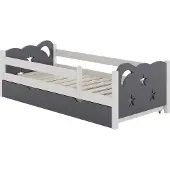 VitaliSpa Jessica Kinderbed – 80x160 cm met lade, zonder matras Grijs