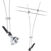 Paulmann Comet - 12V-kabelsysteem lamp GU5.3 50 W Halogeen - Chroom