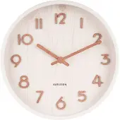 Karlsson - Wandklok Pure - Wit - Ø22cm