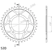 Supersprox Tandheugel achter RFE-823:39-BLK