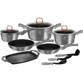 Berlinger Haus titanium potten 12 elementen Metallic Moonlight BH6021