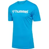 Hummel Functioneel shirt hemelsblauw / wit