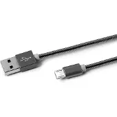 Celly Kabel Micro USB Celly USBMICROSNAKEDS Zwart