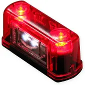 WAS 245 Lampglas, kentekenverlichting
