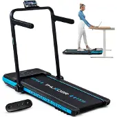 Thunder IMPACT-BLUE Loopband inklapbaar - Walking Pad & Hardloopband - Bluetooth - LCD Display - 12 km/u - Tot 130 kg