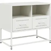 vidaXL Tv-meubel 68x39x60,5 cm staal wit