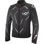 Ixon Demoniak Zwart Wit Textiele Motorjas Maat L