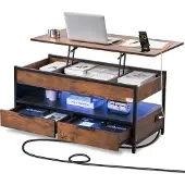 Vevor salontafel met opklapbaar blad