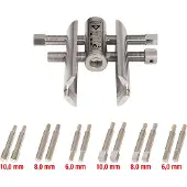 Ks Tools 450.0180 Vario-moeren- en dopsleutelset, 13-delig