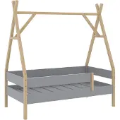 VitaliSpa Bali Kinderbed – 80x160 cm Grijs
