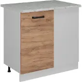 Vicco R-Line Hoekkast – 86 cm WB Marmer Krachtige eik goud