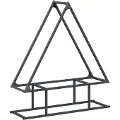 vidaXL Brandhoutrek 80x25x90 cm koudgewalst staal antracietkleurig