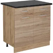 Vicco R-Line Keukenonderkast – 80 cm, WB Antraciet Sonoma