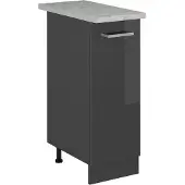 Vicco Apotheekkast R-Line Antraciet Hoogglans 30 cm WB Marmer, Model 53695