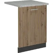Vicco R-Line Vaatwasserfrontpaneel – 60 cm, WB Marmer Artisanaal eiken