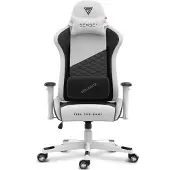 Sense7 Spellcaster SENSHI XL Gaming Stoel Wit - Ergonomische bureaustoel voor grote personen, 160 kg, chefstoel, koudschuim, brede zitvlak
