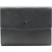Esquire Leren Portemonnee Logo Pocket Wallet Black Zwart