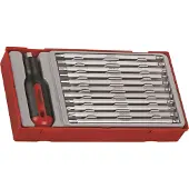 Teng Tools Schroevendraaiers, TTMD12D Verwisselbare bitschroevendraaierset, 12 stuks, ESD-beschermd