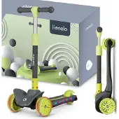 Lionelo Timmy Kinderstep - Step voor Kinderen vanaf 3 Jaar - 3 Wielen - tot 50 kg - Verstelbaar Stuur - LED Wielen & Verlicht Deck - Anti-slip Platform - Opvouwbaar - Geen Montage Nodig
