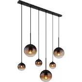 Globo Lighting hanglamp, metaal, mat zwart, 3x E27