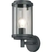 TRIO Wandlamp buiten TANARO, dimbaar, zwart, Aluminium, Modern, Wandlamp buiten