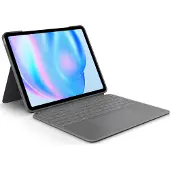 Logitech Combo Touch, QWERTY-toetsenbord, Italiaanse lay-out, trackpad, 1,9 cm dik, 1 mm toetsaanslag, compatibel met Apple-apparaten